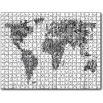 Caka Tablo Halklardan Oluşan Dünya Haritası 255 Parça Puzzle