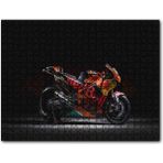Caka Tablo Suzuki Redbull Siyah Kırmızı Motorsiklet 255 Parça Puzzle