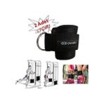 Çakabey Ankle Straps Fitness Ayak Bileği Ağırlık Çalışma Kemeri Cable Kickback Bilek Aparatı Sağ/sol Takım Siyah Renk 100 kg çekme kuvveti