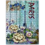 Cakapuzzle Ahşap Zeminde Paris Eyfel Kulesi 1000 Parça Puzzle