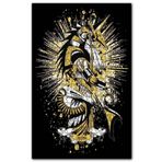 Cakapuzzle Altın Renkli Anubis Siyah Arkaplan Ahşap 255 Parça Puzzle