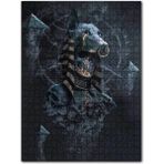 Cakapuzzle Anubis, Kurukafalar ve Halkalı Doberman 120 Parça Puzzle