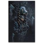 Cakapuzzle Anubis Kurukafalar ve Halkalı Doberman Ahşap 1000 Parça Puzzle