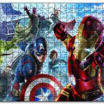 Cakapuzzle Avengers Captain America Tam Kadro Mdf 500 Parça Puzzle