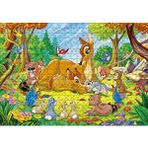 Cakapuzzle Bambi Annesi ve Arkadaşları 120 Parça Ahşap Puzzle
