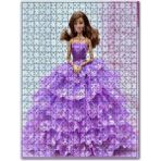 Cakapuzzle Barbi Bebek Mor Gelinlik Görseli Ahşap 255 Parça Puzzle