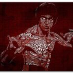 Cakapuzzle Bruce Lee ve Sözleri Çizim Mdf 255 Parça Puzzle