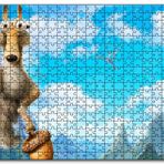 Cakapuzzle Buz Devri Sincap Scrat ve Fındık Görseli Mdf 120 Parça Puzzle