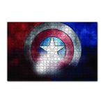 Cakapuzzle Captain Amerikanın Kalkanı Logo 120 Parça Ahşap Puzzle