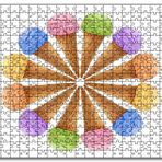 Cakapuzzle Çeşitli Kornet Dondurma Yelpazesi Mdf 1000 Parça Puzzle