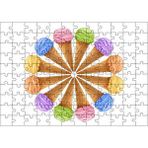 Cakapuzzle Çeşitli Kornet Dondurma Yelpazesi Mdf 120 Parça Puzzle