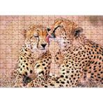 Cakapuzzle Çita Ailesi Temizleniyor 120 Parça Ahşap Puzzle