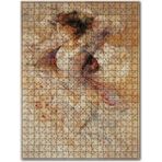 Cakapuzzle Çizim Çıplak Kadın Figürü Görseli Ahşap 255 Parça Puzzle