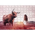 Cakapuzzle Çocuk ve Boğa 120 Parça Ahşap Puzzle