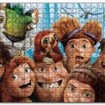 Cakapuzzle Croods Karakterleri Karikatür Mdf 1000 Parça Puzzle