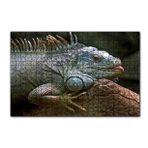 Cakapuzzle Dalın Üzerinde Dinlenen İguana 120 Parça Ahşap Puzzle