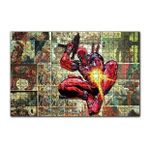 Cakapuzzle Deadpool Çizgi Roman Görseli 120 Parça Ahşap Puzzle