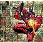 Cakapuzzle Deadpool Çizgi Roman Görseli Mdf 255 Parça Puzzle