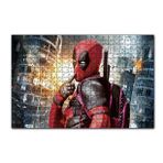 Cakapuzzle Deadpool Hayret Süper Kahraman Çizgi Roman Görseli 120 Parça Ahşap Puzzle