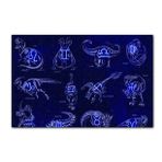 Cakapuzzle Dinozorlu Burç Sembolleri Neon 120 Parça Ahşap Puzzle