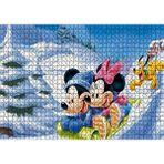 Cakapuzzle Disney Mickey Mouse Minnie Mouse Plüton Kar 120 Parça Ahşap Puzzle