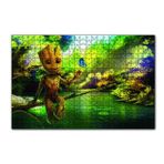 Cakapuzzle Doğada Baby Groot Görseli 120 Parça Ahşap Puzzle