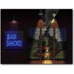 Cakapuzzle Duman Bar Neon Tabela Ahşap 255 Parça Puzzle