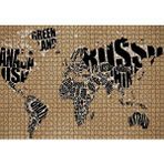 Cakapuzzle Dünya Haritası Ülke İsimleri Yazılı 120 Parça Ahşap Puzzle
