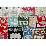 Cakapuzzle Duvarda Graffiti Yüzleri 120 Parça Ahşap Puzzle