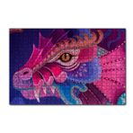 Cakapuzzle Ejderha Renk Yaması 120 Parça Ahşap Puzzle