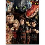 Cakapuzzle Ejderhanı Nasıl Eğitirsin Karakterleri Ahşap 1000 Parça Puzzle
