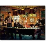 Cakapuzzle Elvis Clark Marilyn ve James Bilardo Masasında Mdf 120 Parça Puzzle