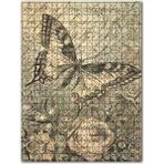 Cakapuzzle Eski Kart Postalda Kelebek Çiçek Görseli 120 Parça Puzzle