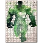 Cakapuzzle Eski Sulu Boya Yeşil Dev Hulk Görseli 255 Parça Puzzle