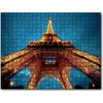 Cakapuzzle Eyfel Kulesi Gece Alttan Görünüm Mdf 120 Parça Puzzle