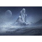 Cakapuzzle Fantastik Heykel ve Dağcılar Ahşap 1000 Parça Puzzle