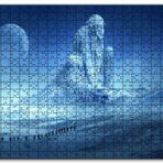Cakapuzzle Fantastik Heykel ve Dağcılar Ahşap 500 Parça Puzzle
