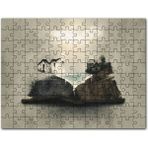 Cakapuzzle Fantastik Kitap Sayfaları Üstünde Eski Evler Mdf 255 Parça Puzzle