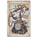 Cakapuzzle Fantastik Nostalj Çevirmeli Telefon Görseli Ahşap 255 Parça Puzzle