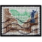 Cakapuzzle Fransa 1995 Yılına Ait Posta Pulu 255 Parça Puzzle
