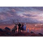 Cakapuzzle Frozen 2 Queen Elsa, Anna, Olaf Ve Kristoff Tepelerde Puzzle Yapboz Mdf Ahşap