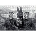 Cakapuzzle Gaz Maskeli Askerler ve Eşek SB 120 Parça Ahşap Puzzle