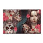 Cakapuzzle Genç Kız ve Ters Simetrik Ölüsü 120 Parça Ahşap Puzzle