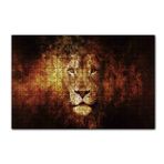Cakapuzzle Görkemli Erkek Aslan 120 Parça Ahşap Puzzle