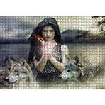 Cakapuzzle Gotik Kız Kurtlar ve Sisli Tepeler 120 Parça Ahşap Puzzle