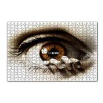 Cakapuzzle Göz ve Kenarındaki Parmaklar 120 Parça Ahşap Puzzle