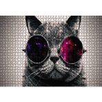 Cakapuzzle Gözlüklü Kedi 120 Parça Ahşap Puzzle