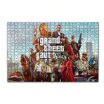 Cakapuzzle Gta 5 Oyun Posteri Tüm Karakterler Mdf 120 Parça Puzzle