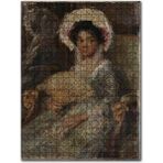 Cakapuzzle Güzel Elbiseler İçindeki Siyahi Kız Ahşap 500 Parça Puzzle