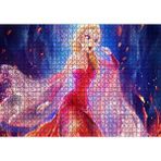 Cakapuzzle Güzel Prenses Elsa Kırmızı Elbise Görseli 120 Parça Ahşap Puzzle
